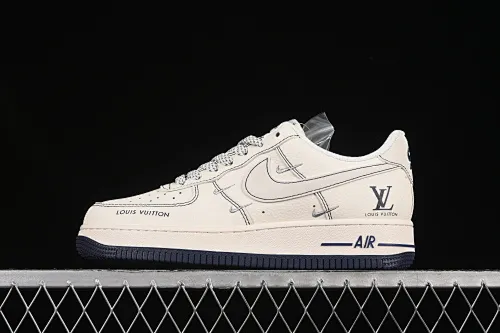 All categories Nk Air Force 1 Air Force series Nk Air Force 1 Low Air Force low-top Nike Air Force 1'07 Low LV joint black line four hooks Air Force 1 low-top casual sneakers XX3168-160